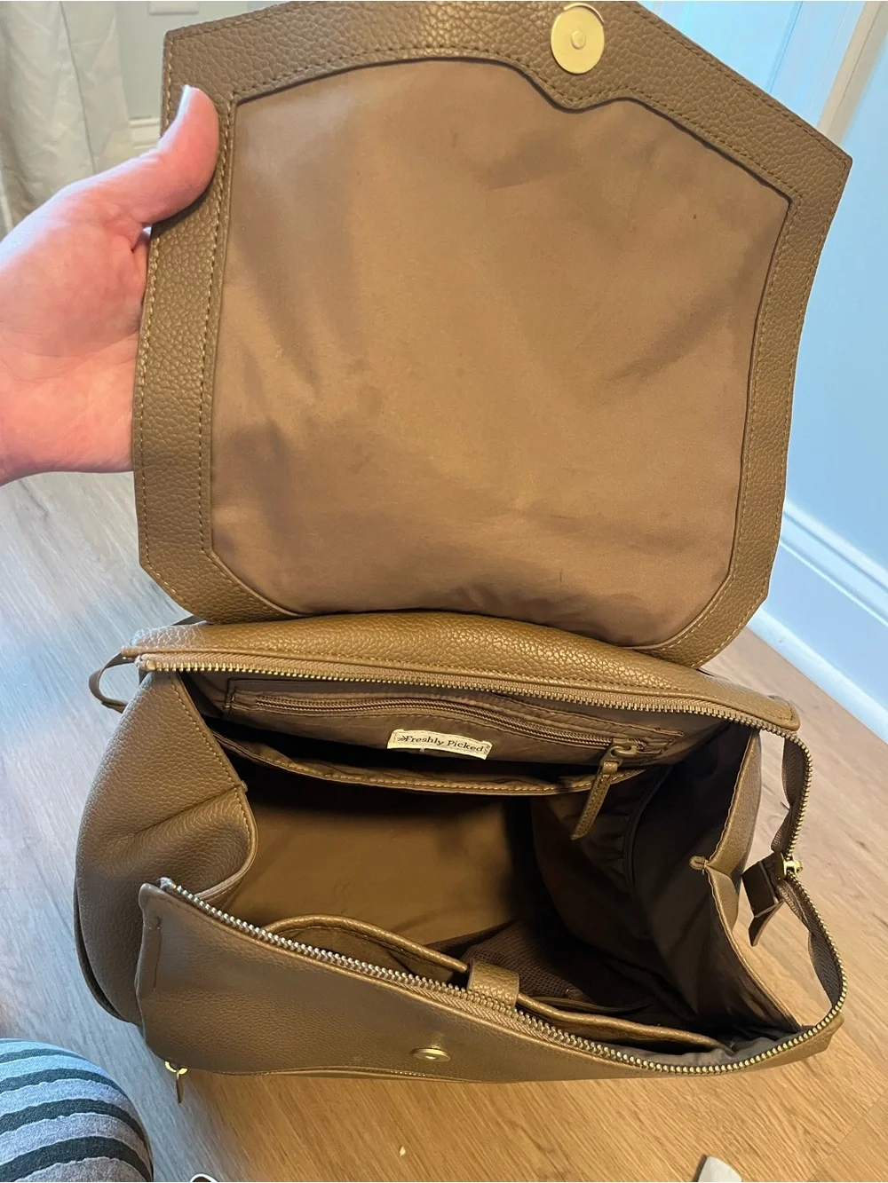 Freshly Picked classic diaper bag- Toffee